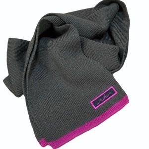 NIKE brown scarf with fuchsia trim